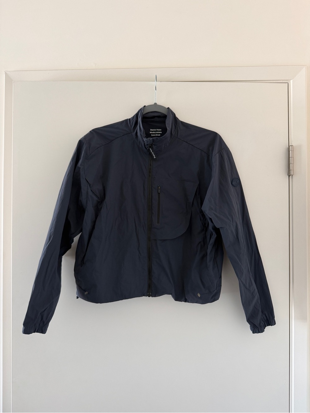 District Vision Cropped Recycled DWR Jacket Navy